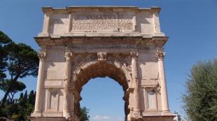 Titov slavolok - spomin na zavzetje Jeruzalema Opis slavolokov v Rimu