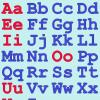 Angleške črke v kurzivu - obkrožite pikčaste črte Prenesite velike črke angleške abecede