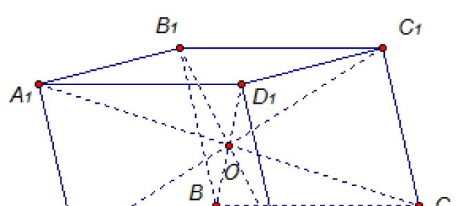 Oblique parallelepiped: properties, formulas and tasks for a math tutor Direct parallelepiped drawing
