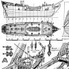 Փաթեթային նավակի վերակառուցման գծագրեր Սուրբ Պետրոս