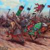 Totorių-mongolų invazija į rusą Daniilą Galitskį kovoje su Orda
